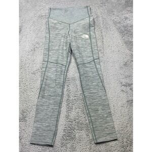The North Face Dune Sky High Rise Fit Leggings Women's XS Heather Green 23.5" In